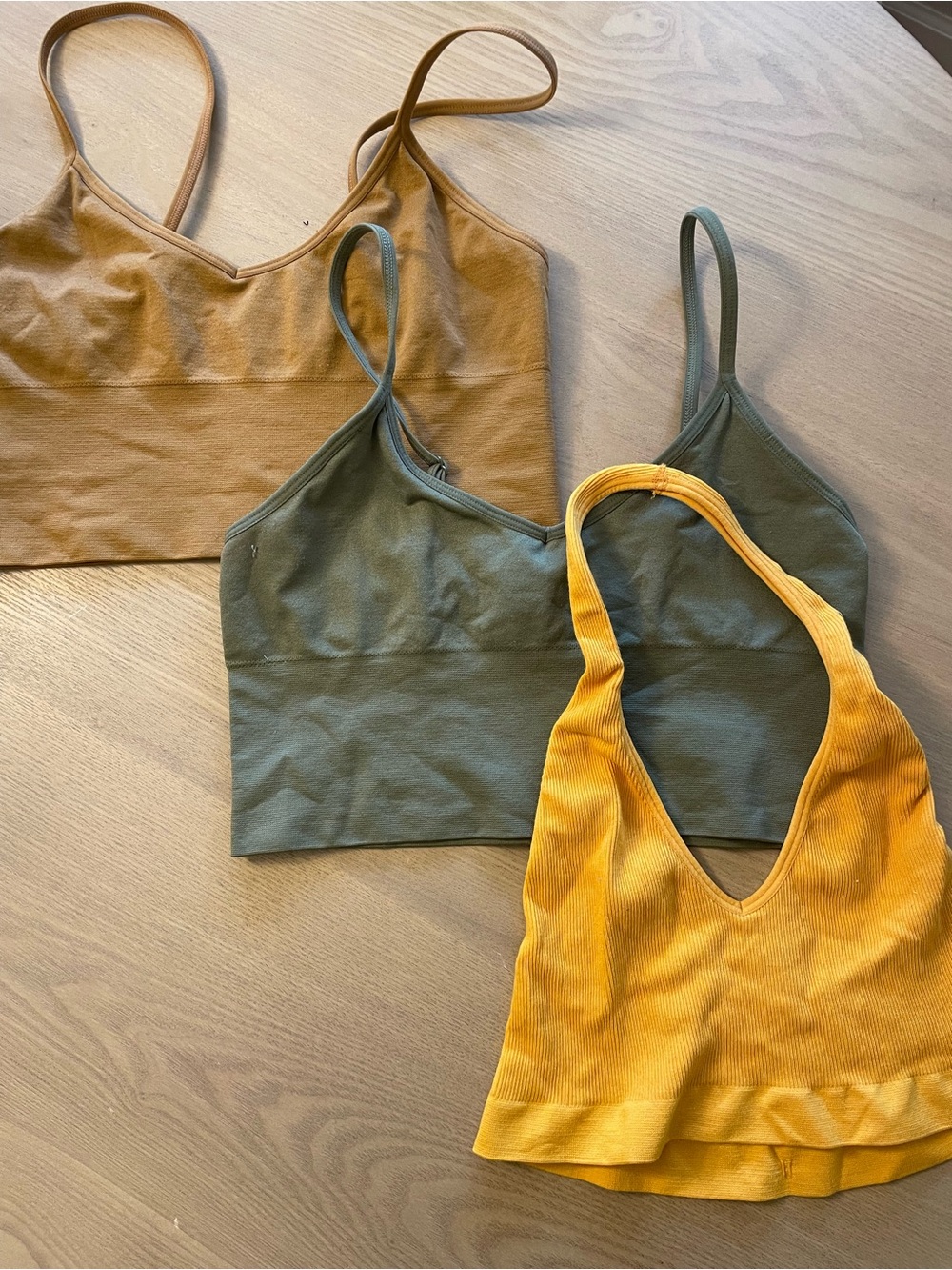 Set of 3 WorkoutCrop Tank Tops